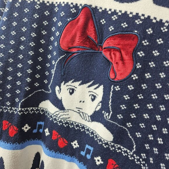 Kikis Delivery Holiday Christmas Fair Isle Sweater Womens XL Studio Ghibli - Picture 2 of 12
